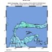 Peta lokasi gempa tektonik magnitudo 6,0 yang dirilis BMKG Nunukan,