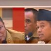 Gubernur Kaltim, Rudy Mas'ud dan Gubernur Jawa Barat, Ded Mulyadi, 
saat RDP di Gedung DPR RI, Jakarta, Selasa (29/4/2025).