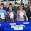 Jumpa pers pengungkapan 11,5 kg sabh sabu yang diamankan SFQR LANAL Nunukan di perairan Karang Unarang,