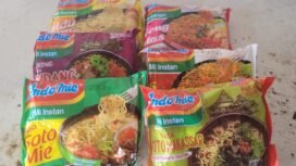 Sejumlah produk Indomie yang dijual di Nunukan,