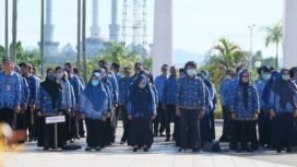 iIustrasi : Sejumlah ASN Nunukan saat mengikuti HUT KORPRI.