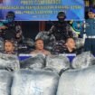 Jumpa Pers terkait penyelundupan 81 koli ballpress asal Malaysia oleh Tim SFQR LANAL Nunukan,