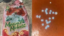 Gambar yang diunggah warganet Nunukan, disertai warning beredarnya beras plastik,