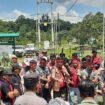 Aksi demo MHA Dayak di pedalaman Nunukan, menuntut pertanggung jawaban PT AHL yang meracuni tanaman singkong warga,