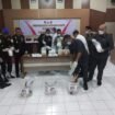 Pemusnahan 11 Kg narkoba oleh aparat keamanan dan instansi vertikal di Nunukan, Selasa (1/7/2025).