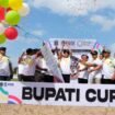 Bupati Nunukan, Irwan Sabri membuka turnamen Sepak bola Bupati Cup 2025, Sabtu (19/7/2025). Dok.Prokopim.