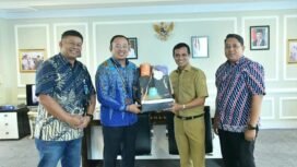audiens Pemkab Nunukan dan BNI Wilayah Banjarmasin, menghasulkan kerja sama urusan perbankan, Dok.Prokopim.