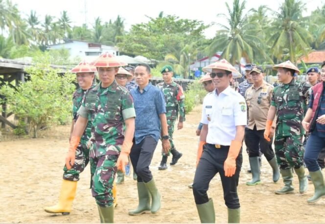 
					Danrem 092/Maharajalila Brigjen TNI Mohammad Sjahroni, melakukan kunjungan kerja (Kunker) ke Kabupaten Nunukan, salah satu agenda khususnya adalah menanam mangrove di Sebatik,