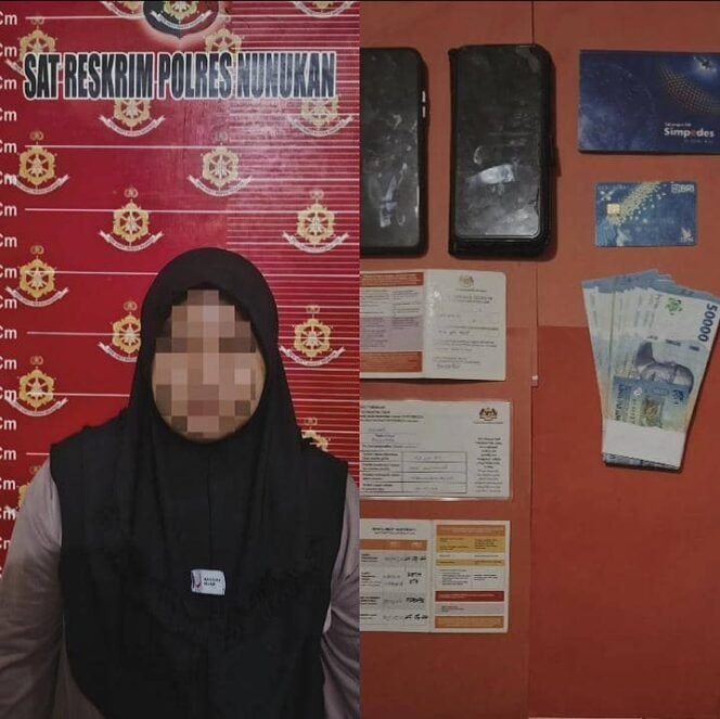 
					SA (35), warga Jalan Asnur, Daeng Pasau, RT 11, Kelurahan Sei Limau, Kecamatan Sebatik Tengah diamankan Polisi karena diduga menjadi calo CTKI ilegal. Dok.Polres Nunukan.