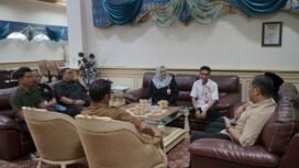 Komisioner KI Kaltara saat berkunjung ke DPRD Nunukan,