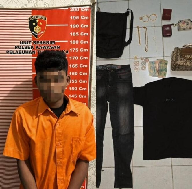 
					Pencuri barang berharga milik tamu Hotel Gita, MN (21) diamankan Polisi saat mencoba kabur ke Tarakan menaiki KM Manta. MN berhasil menggasak harta salah satu tamu hotel senilai Rp 270 juta,