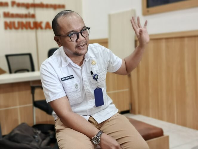 
					Kepala Bidang Pengadaan, Pemberhentian, dan Informasi Kepegawaian (PPIK) pada Badan Kepegawaian dan Pengembangan Sumber Daya Manusia (BKPSDM) Nunukan, Mutiq Hasan Nasir 