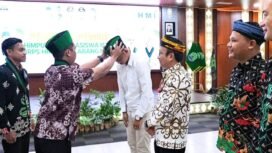 Wakil Bupati Nunukan, Kalimantan Utara, Hermanus menghadiri acara pelantikan pengurus Himpunan Mahasiswa Islam dan Korps HMI Wati Cabang Nunukan, periode 2025-2026. Dok.Prokopim.