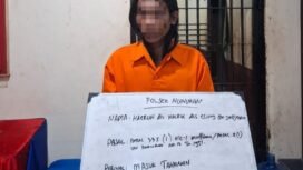 KHA pelaku pengancaman celurit terhadap teman nongkrongnya, diamankan polisi.