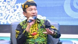 Wabup Nunukan, Hermanus saat menjadi narsum Seminar Akademik di Auditorium Gedung BPK Perwakilan Provinsi Kalimantan Utara di Tarakan, Sabtu (9/8/2025). Dok.Prokopim.