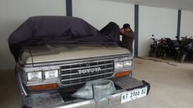 Mobil Land Cruiser selundupan dari Malaysia yang akan segera dilelang oleh Kejari Nunukan.