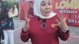 Anggota DPR RI sekaligus Ketua TP PKK Kaltara, Rahmawati Zainal saat mengunjungi Lapas Nunukan, Sabtu (22/8/2025).