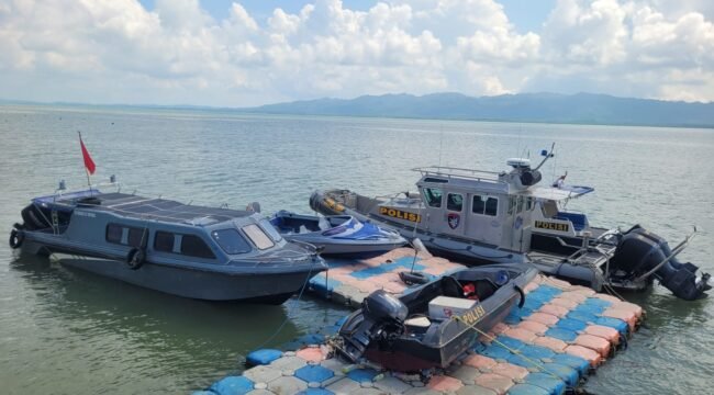 SB Borneo Express 02, saat diamankan di Pos Polairud Nunukan.