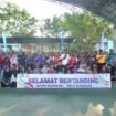 Foto bersama para perserta pertandingan Tenis Lapangan dalam rangka memeriahkan Hari Ulang Tahun ke-80 Kemerdekaan Republik Indonesia, Jumat (29/8/2025). Dok.Prokopim.