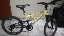 Barang bukti sepeda Wym Cycle kuning milik warga Jalan Sutanto yang berhasil diamankan polisi dari pencuri. Dok.Polres Nunukan.