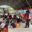 Trauma healing yang dilakukan PMI Nunukan untuk memulihkan trauma pasca kebakaran Mansalong, Mingg (14/9/2025). Dok.PMI Nunukan.