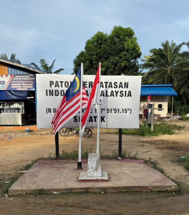 
					Ilustrasi : Patok batas negara RI - Malaysia di Aji Kuning, Pulau Sebatik, Nunukan, Kaltara.