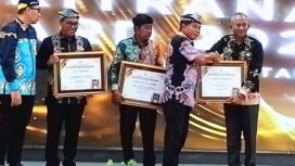 Kabupaten Nunukan, Kalimantan Utara, menerima penghargaan Paritrana Award dari BPJS Ketenaga Kerjaan, Kamis (11/9/2025). Dok.Prokopim.