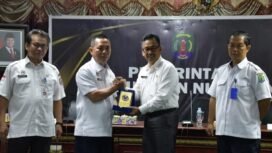 Focus Grup Discussion (FGD) Indeks Pengelolaan Kawasan Perbatasan Kecamatan Prioritas Perbatasan (IPKP KPP) Tahun 2025, yang diinisiasi oleh BNPP RI, di Ruang Rapat VIP Lantai IV Kantor Bupati Nunukan, Rabu (29/10/2025). Dok.Prokopim.