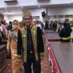 Bupati Nunukan, Irwan Sabri bersama Ketua DPRD Nunukan, Rachma Leppa Hafid usai Rapat Paripurna HUT 26 Nunukan, Minggu (12/10/2025).
