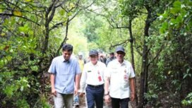 Asrinya kawasan Mangrove Belaga One di Nunukan Selatan, menjadi lokasi pilihan untuk workshop Ekowisata Mangrove dan Sosialisasi Rehabilitasi Ekosistem Mangrove. Dok.Prokopim.