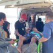 Yohanis Ilin (48) PMI Malaysia asal NTT direpatriasi melalui Pelabuhan Tunon Taka, Nunukan karena mengalami sesak nafas dan pembengkakan kaki. Sabtu (25/10./2025). Dok. Edy.