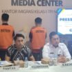 Imigrasi Nunukan menggelar jumpa pers terkait kasus TPPM dengan tersangka 2 WN Malaysia, Jumat (17/10/2025).