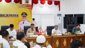 Rapat Koordinasi dan Sinergi Program 1 Juta Rumah Perkotaan untuk Wilayah Kalimantan di Balikpapan, Kalimantan Timur Rabu (15/10/2025). Dok.Biro Adpim Kaltara.
