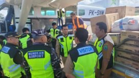 Bupati Nunukan, Kalimantan Utara, Irwan Sabri, melaunching program Subsidi Ongkos Angkut (SOA) untuk kebutuhan pokok bagi wilayah dataran tinggi Krayan, Senin (20/10/2025).