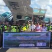 Bupati Nunukan, Irwan Sabri juga melaunching Program SOA penumpang pesawat, Senin (21/10/2025).