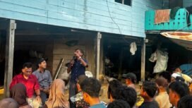 Anggota DPRD Kabupaten Nunukan, H. Firman Latif, menggelar Sosialisasi Peraturan Daerah (Perda) Nomor 3 Tahun 2018 tentang Tata Cara Pembentukan dan Pengelolaan Badan Usaha Milik Desa (BUMDes) di Kecamatan Sebatik, Rabu (8/10/2025). Dok.DPRD Nunukan.