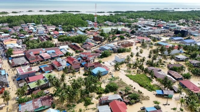
					Pantauan udara kondisi banjir Pulau Sebatik, Rabu (12/11/2025). Dok.Andre.