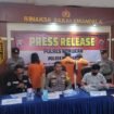 Jumpa pers sejumlah kasus di Wilkum Polsek Nunukan Kota, Jumat (31/10/2025).