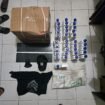 37 botol oli motor yang diamankan sebagai barang bukti dari kasus pencurian M (44) dan D (35) warga Nunukan Timur. Keduanya mengaku mencuri untuk makan keluarga dan membeli seragam sekolah anak. Dok.Polres Nunukan.
