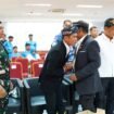 Bupati Nunukan, Irwan Sabri dilantik sebagai Ketua Harian KSMI Kaltara bersama Gubernur Kaltara, Zainal Arifin Paliwang sebagai Ketua Umum. Dok.Prokompim Nunukan.