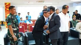 Bupati Nunukan, Irwan Sabri dilantik sebagai Ketua Harian KSMI Kaltara bersama Gubernur Kaltara, Zainal Arifin Paliwang sebagai Ketua Umum. Dok.Prokompim Nunukan.