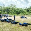 Petugas Damkar melakukan latihan fisik untuk menunjang tugas pelayanan masyarakat di lapangan. Dok.Disdamkar.