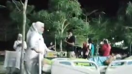 Paniiknya Nakes RS Jusuf SK Tarakan saat gempa dengan magnitudo 4,8 mengguncang Tarakan pada Rabu (5/11/2025) sekitar pukul 17.37 WIB. 