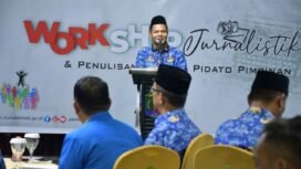 Pemerintah Kabupaten Nunukan, menggelar Workshop Penulisan Jurnalistik dan Naskah Pidato Pimpinan, Senin (17/11/2025). Dok. Prokopim.