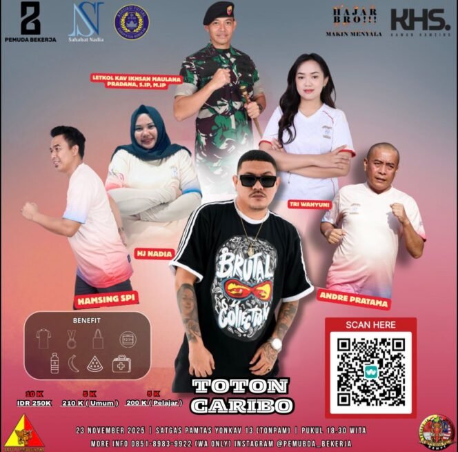 
					Pemuda Bekerja yang diinisiasi Anggota DPRD Nunukan, Tri Wahyuni menggelar Fun Run, sebagai wadah untuk memasyarakatkan olahraga dan mengolahragakan masyarakat. Dok.Tri Wahyuni.