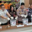 Pemusnahan barang bukti 889 gram sabu sabu hasil pengungkapan kasus medio September - November 2025 di Polres Nunukan. 