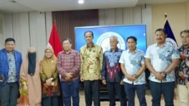 Disnakertrans Nunukan bersama Anggota DPRD dan perwakilan transmigran SP 5 Sebakis menghadap Menakertrans Yassierli. Dok.Suhadi.