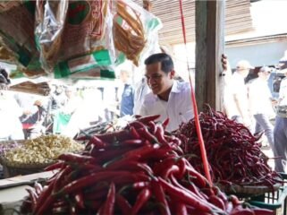 Ilustrasi : Bupati Nunukan, Irwan Sabri saat memantau stok dan harga komoditi pasar jelang Nataru. Dok.Prokopim Nunukan.