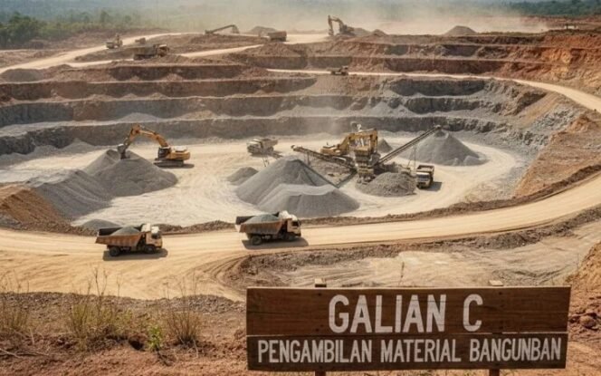 
					Ilustrasi : Penambangan galian C. Dok.ESDM Kaltara.