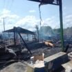 Puing bekas kebakaran 5 rumah warga di pedalaman Sebuku, Nunukan, Senin (15/12/2025). Dok.Disdamkar Nunukan.